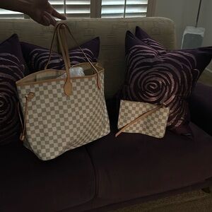 Louis Vuitton tote and accessory purse!
